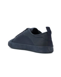 dunkelblaue niedrige Sneakers von Emporio Armani