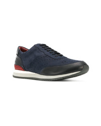 dunkelblaue niedrige Sneakers von Moreschi