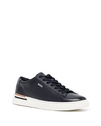 dunkelblaue niedrige Sneakers von BOSS