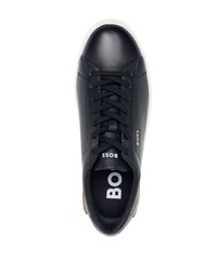 dunkelblaue niedrige Sneakers von BOSS