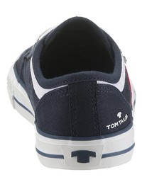 dunkelblaue niedrige Sneakers von Tom Tailor