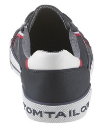 dunkelblaue niedrige Sneakers von Tom Tailor