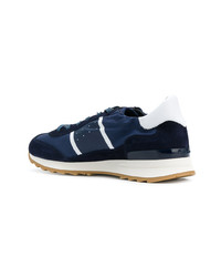 dunkelblaue niedrige Sneakers von Philippe Model