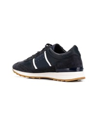 dunkelblaue niedrige Sneakers von Philippe Model