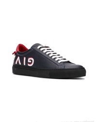 dunkelblaue niedrige Sneakers von Givenchy