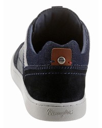 dunkelblaue niedrige Sneakers von Wrangler