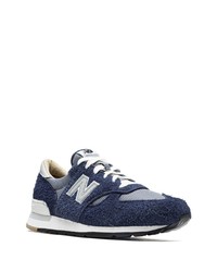 dunkelblaue niedrige Sneakers von New Balance