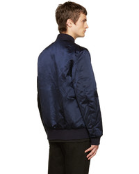 dunkelblaue Nylon Bomberjacke von Acne Studios