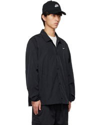 dunkelblaue Shirtjacke aus Nylon von Nike