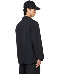 dunkelblaue Shirtjacke aus Nylon von Nike