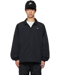 dunkelblaue Shirtjacke aus Nylon von Nike