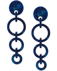 dunkelblaue Ohrringe von Lele Sadoughi