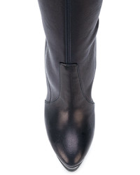 dunkelblaue Overknee Stiefel von Casadei