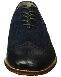 dunkelblaue Oxford Schuhe von Clarks
