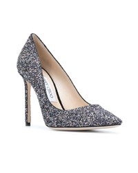 dunkelblaue Pailletten Pumps von Jimmy Choo