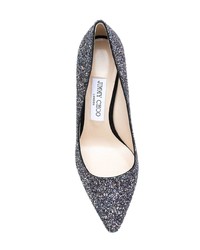 dunkelblaue Pailletten Pumps von Jimmy Choo