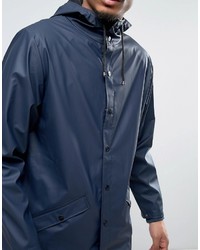 dunkelblaue Regenjacke von Rains