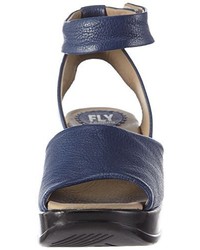 dunkelblaue Sandalen von Fly London