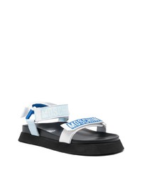 dunkelblaue Sandalen von Moschino