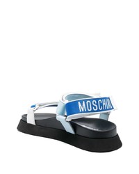 dunkelblaue Sandalen von Moschino