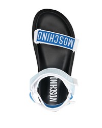 dunkelblaue Sandalen von Moschino