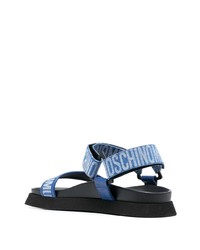 dunkelblaue Sandalen von Moschino