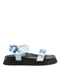 dunkelblaue Sandalen von Moschino