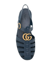 dunkelblaue Sandalen von Gucci