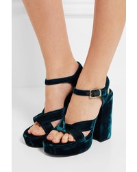 dunkelblaue Sandalen von Jil Sander