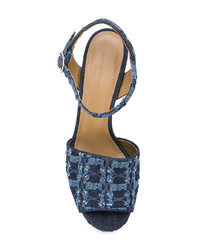 dunkelblaue Sandaletten von Sonia Rykiel