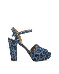 dunkelblaue Sandaletten von Sonia Rykiel