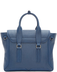 dunkelblaue Satchel-Tasche aus Leder von 3.1 Phillip Lim