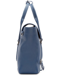 dunkelblaue Satchel-Tasche aus Leder von 3.1 Phillip Lim