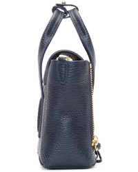 dunkelblaue Satchel-Tasche aus Leder von 3.1 Phillip Lim