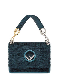 dunkelblaue Satchel-Tasche aus Segeltuch von Fendi