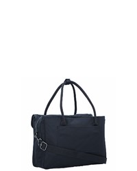 dunkelblaue Satchel-Tasche aus Segeltuch von Kipling