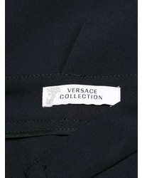 dunkelblaue Schlaghose von Versace Collection