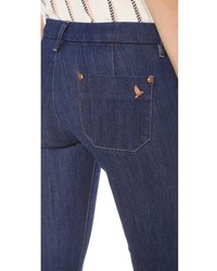 dunkelblaue Schlagjeans von MiH Jeans