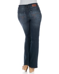 dunkelblaue Schlagjeans von SHEEGO DENIM