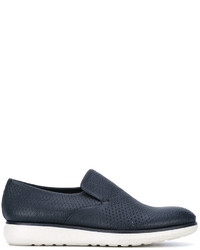 dunkelblaue Schuhe aus Leder von Giorgio Armani