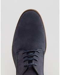 dunkelblaue Schuhe aus Leder von Asos