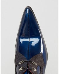 dunkelblaue Schuhe aus Leder von Jeffery West