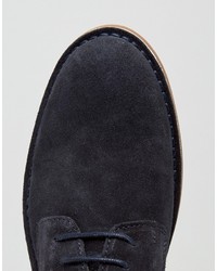 dunkelblaue Schuhe aus Wildleder von Selected