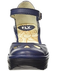 dunkelblaue Schuhe von Fly London