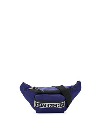 dunkelblaue Segeltuch Bauchtasche von Givenchy
