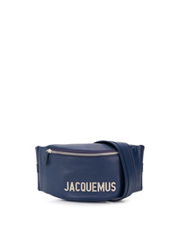 dunkelblaue Segeltuch Bauchtasche von Jacquemus