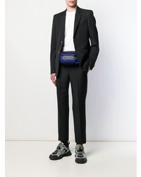 dunkelblaue Segeltuch Bauchtasche von Givenchy