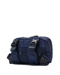 dunkelblaue Segeltuch Bauchtasche von Junya Watanabe MAN