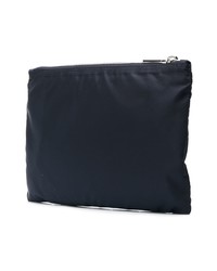 dunkelblaue Segeltuch Clutch Handtasche von Calvin Klein 205W39nyc