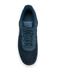dunkelblaue Segeltuch niedrige Sneakers von Nike